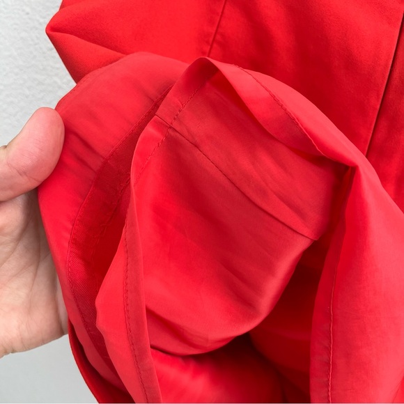 J. Crew Orange-Red Structured A-Line Mini Skirt Women’s 6 - Picture 7 of 10